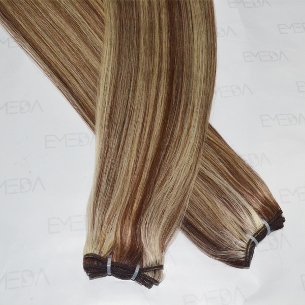 Human hair weave bundles ombre,water weave hair,coil curl human hair weaveHN348